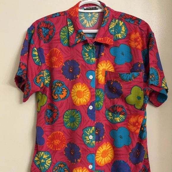 Vintage 90s Gitano Camp Shirt Size Adult Small Y2K/ As Seen On Urban Outfitters! - Picture 1 of 7